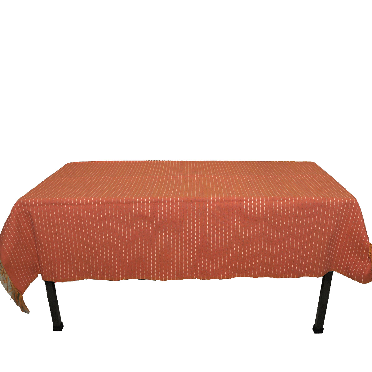 Mantel Rectangular Color Chedron, 100 % algodón. Hecho a Mano.